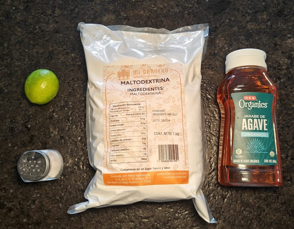Ingredients for DIY Energy Gels