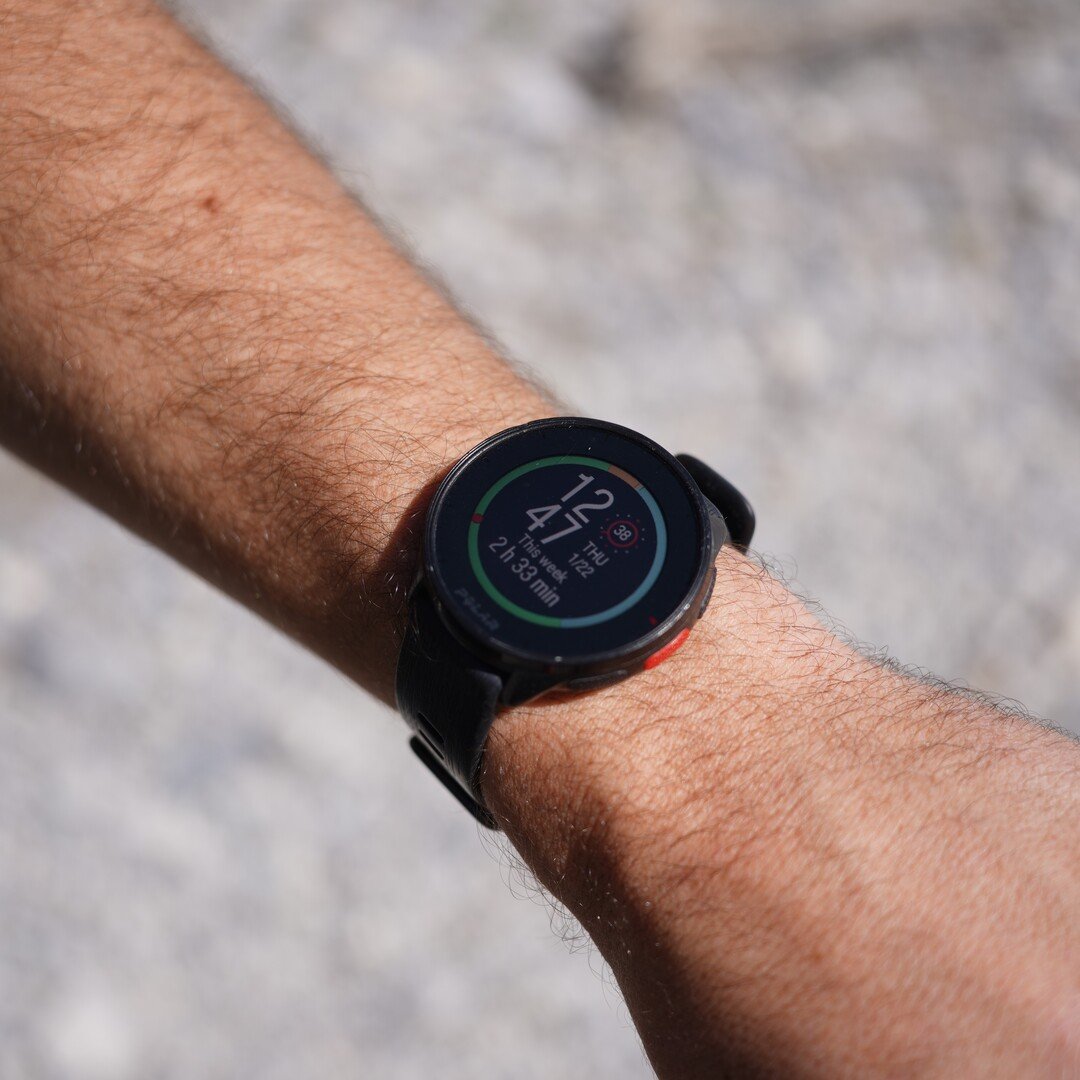 Runner training for a half marathon on the road